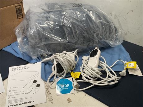 Homemate Heated Electric Blanket Queen Size - 84"x90" Heating Bed Blanket Throw