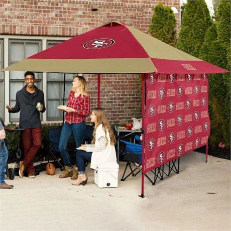 OFFSITE Logo Brands Wisconsin Badgers Canopy Tent 12X12 Pagoda with Side Wall