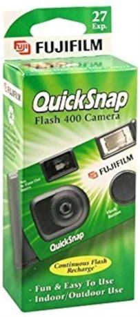 Fujifilm QuickSnap Flash 400 Disposable 35mm Camera 27 exposures