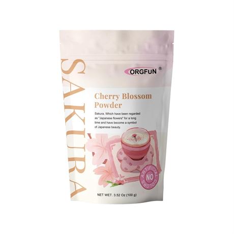 ORGFUN Original Sakura Powder Using 100% Spring Season Cherry Blossom No