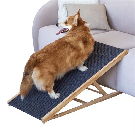 Adjustable Ramp for All Pets, Lightweight Ramp for Large or Small Dogs,