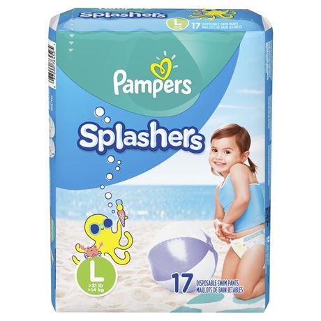 Pampers Diapers Splash S5 Jumbo 6X17EA