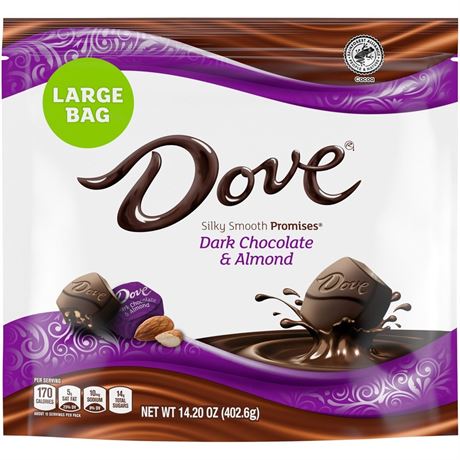 Dove Chocolate Dove Promises Dark Chocolate Almond Candy Individually Wrapped
