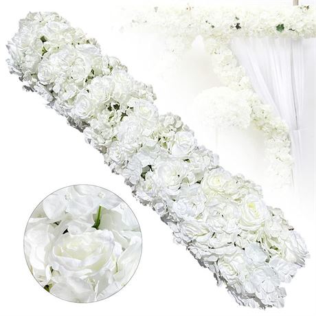 3.28 FT Artificial Flowers Fake Flower Rose Vine Silk Decorative Wall Hanging