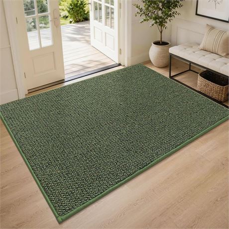 BEQHAUSE Dirt Trapper Door Mat 48" x 60”Non-Slip Washable Doormats Entrance