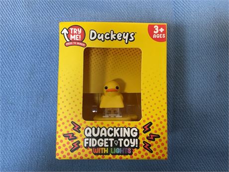 Duckeys Quacking Fidget Toy with Lights, Multicolor