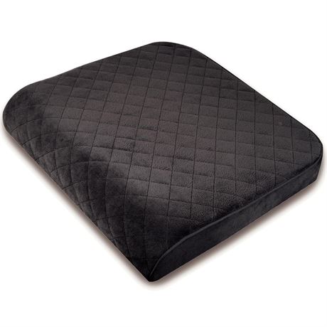 Large 19"x17"x3.25" Memory Foam Seat Cushion with Cooling Effect, Washable