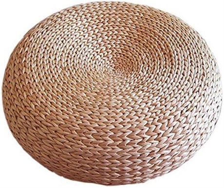 Handcrafted Eco-Friendly Breathable Padded Knitted Straw Flat Seat