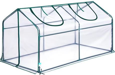 Quictent Portable Mini Cloche Greenhouse w/ Elevated Bottom, Reinforced High