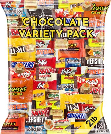 Easter Assorted Chocolate Candy Variety Pack 2 lb – Bulk Individually Wrapped