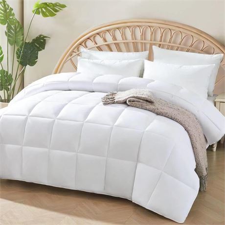 STWIENER 100% Viscose Made from Bamboo Comforter for Hot Sleepers- Breathable