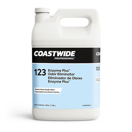 Coastwide Professional Odor Eliminator Enzyme Plus Concentrate, 3.78L, 4/Carton