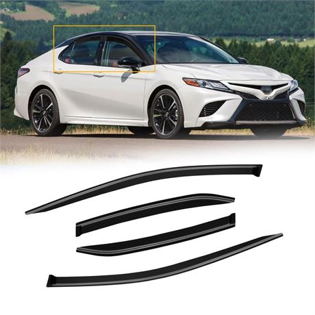 Window Visors for Toyota Camry 2018-2024, Rain Guards Shields Vent Shade