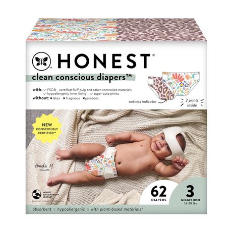 The Honest Company Clean Conscious Diapers | Plant-Based, Sustainable | Wild