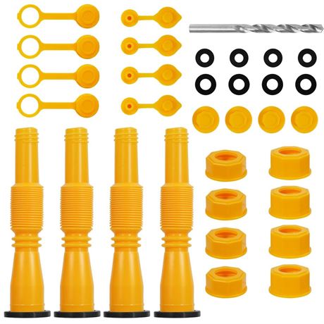 Gas Can Nozzle Replacement Kit,Gas Can Spout Replacement Fits 5 Gallon Gasoline