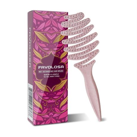 Unique Design Wet Detangling Speed Dry Hair Brush- Vented Design & Ultra Soft
