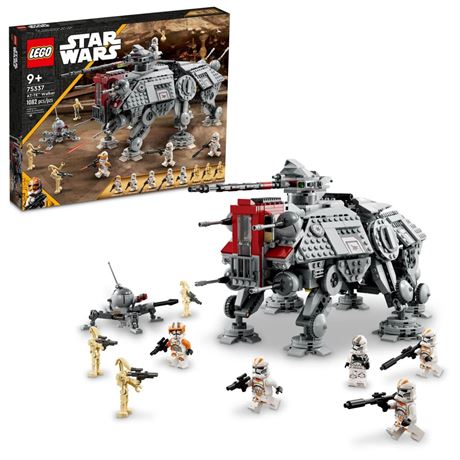 LEGO Star Wars at-TE Walker 75337 Poseable Toy, Revenge of The Sith Set, Gift