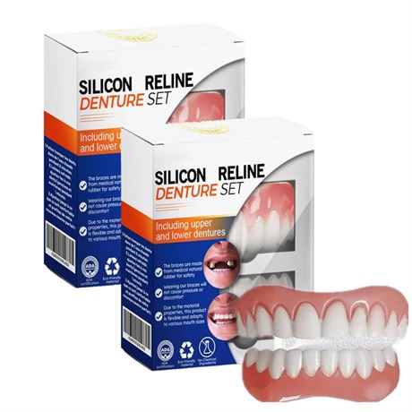 Silicone Reline Denture Set,Silicone Dentures,Silicone Soft Dentures
