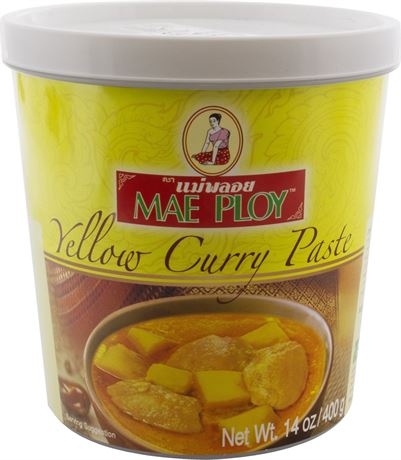 Mae Ploy Yellow Curry Paste, 14 oz, 1 Count Jar