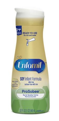 Enfamil ProSobee Soy-Based Infant Formula for Sensitive Tummies  Lactose-Free