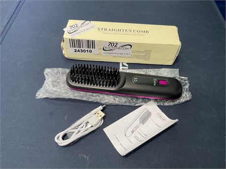 NUMOYA Go Brush Pro Portable Cordless Hair Straightener Brushs for Travel, with