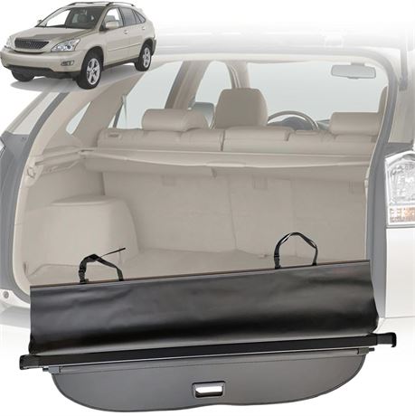 Retractable Cargo Cover Compatible with 2004-2009 Lexus RX350 RX330 RX400H