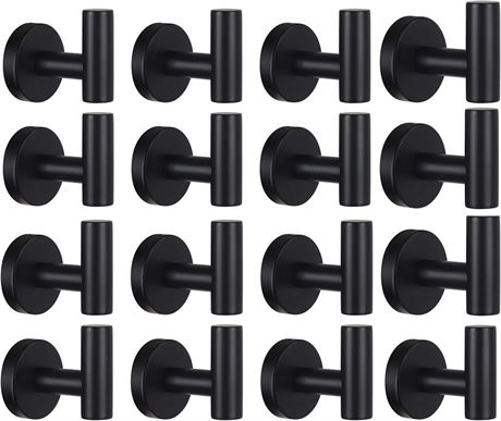 Bathroom Robe Towel Hooks Coat Matte Black Wall Hook Stainless Steel Heavy Duty