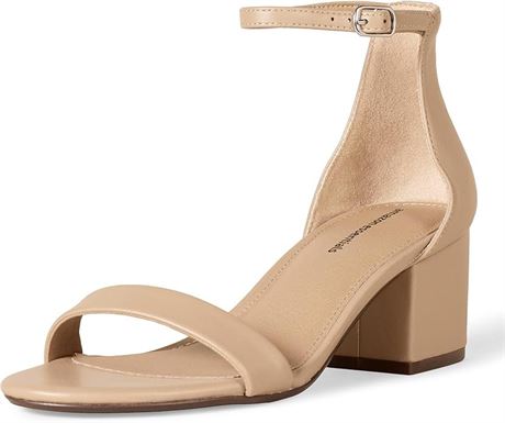 Life stried  beige heel sandal women’s size 12