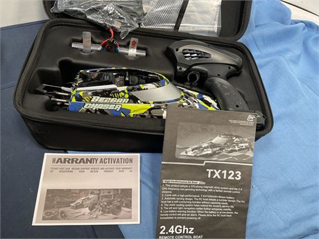 BEZGAR TX123 Remote Control Boats - Fast Speed RC Boat 32+ KPH with A Portable
