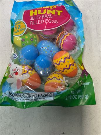 Egg Hunt Jelly Bean Filled eggs 12 count