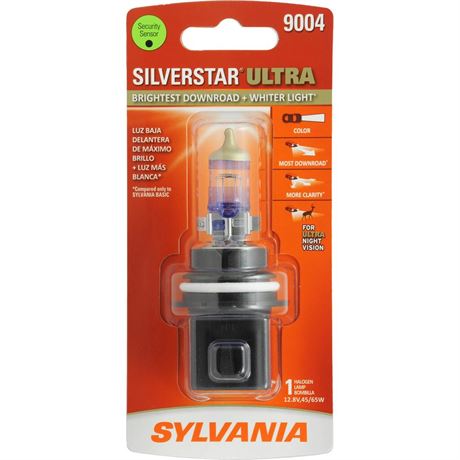 Sylvania 9004 SilverStar Ultra Halogen Headlight Bulb  Pack of 1.