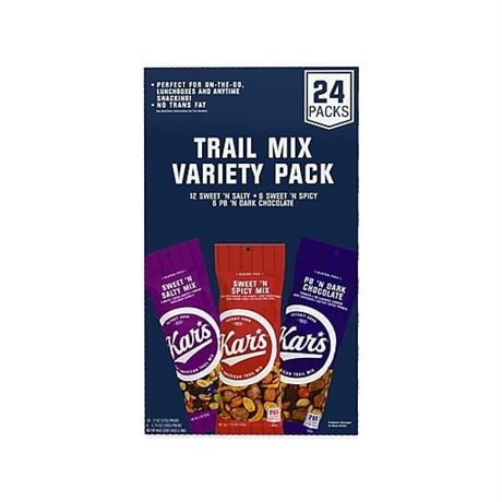 OFFSITE Kars Gluten-Free Nut Trail Mix Variety Pack, 46 Oz., 24 Bags/Box (8362)