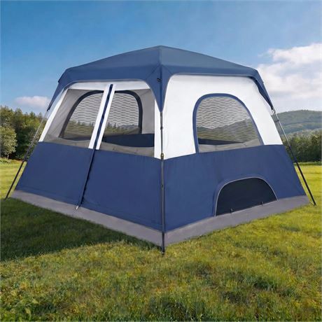 COBIZI 6-8 Person Camping Tent, Easy Setup Waterproof Windproof Backpacking