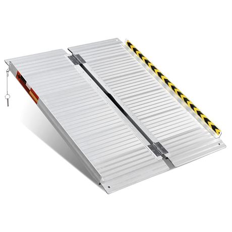 ORFORD Non Skid Folding Wheelchair Ramp 3ft, 800 lbs Weight Capacity, Utility