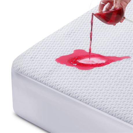 EMONIA Premium 100% Waterproof Mattress Protector Queen Size 3D Air Fabric