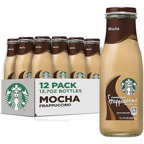 Starbucks Frappuccino Coffee Drink, Mocha Flavored, 13.7 fl. oz Bottles (12