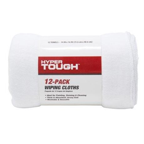 OFFSITE Hyper Tough All Purpose Cleaner Wiping Cloths 14  X 16   12 Pack