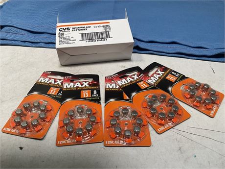 CVS Hearing Aid Batteries Orange Size 13, 8 Count - 5 Pack