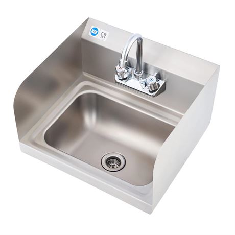 Commercial Hand Wash Sink, NSF Stainless Steel Commercial Utility Sink with