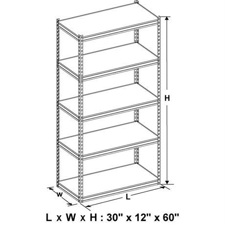 Five tier shelf’s