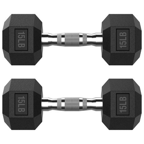 HANDBODE Hex Dumbbell Set with Vertical Storage Rack, 100–550 lb | Non-Slip