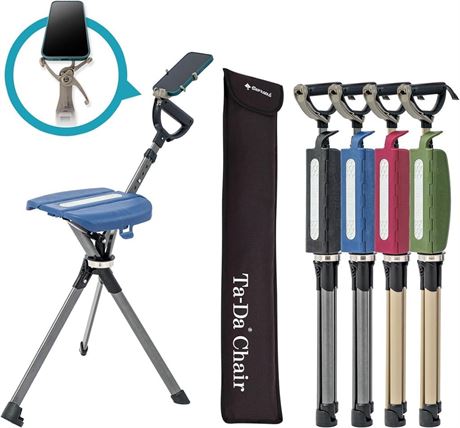 Ta-Da Chair Series 2 PRO, Portable Trekking Hiking Pole, Folding Walking Stick