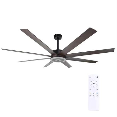 65 Inch Ceiling Fan with Light and Remote Control Indoor 8 Blade Ceiling Fan