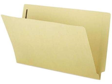 Smead 100% Recycled End Tab Classification Folders, Shelf-Master Reinforced