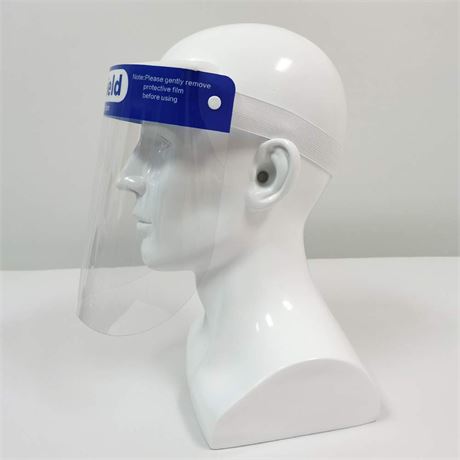 WOLFBOX Safety Face Shield Visor Windproof Dustproof Hat Shield Anti-Saliva