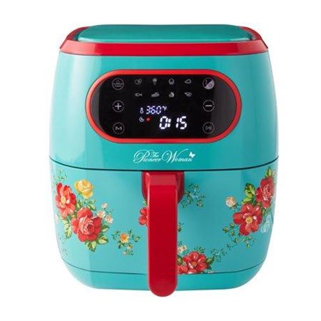 The Pioneer Woman Vintage Floral 6.3 Quart Air Fryer with LED Screen  13.46