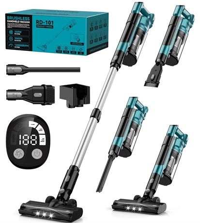 350W Cordless Vacuum Cleaner for Makita Battery, 35kPa Brushless Lightweight