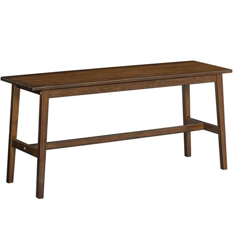 Bamboo Dining Bench, Farmhouse Wood Bench, Kitchen & Living Room Furniture,