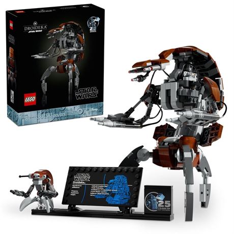 LEGO Star Wars Droideka Model for Build and Display, Collectible Brick Built