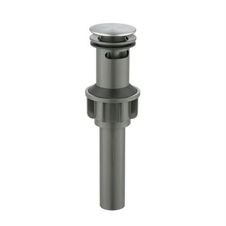 Mainstays Push Pop-up Drain with Overflow in Satin Nickel